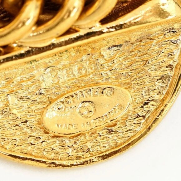 CHANEL 31 RUE CAMBON PARIS Coin Choker Necklace 16" Gold Tone #26244 - Picture 4 of 16